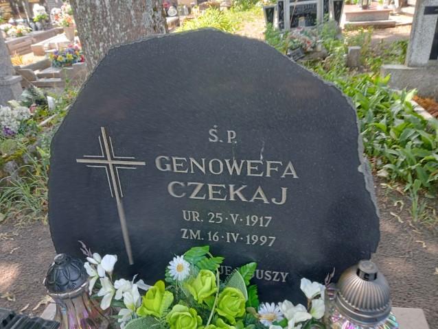 Genowefa Czekaj 1917 Pasym - Grobonet - Wyszukiwarka osób pochowanych