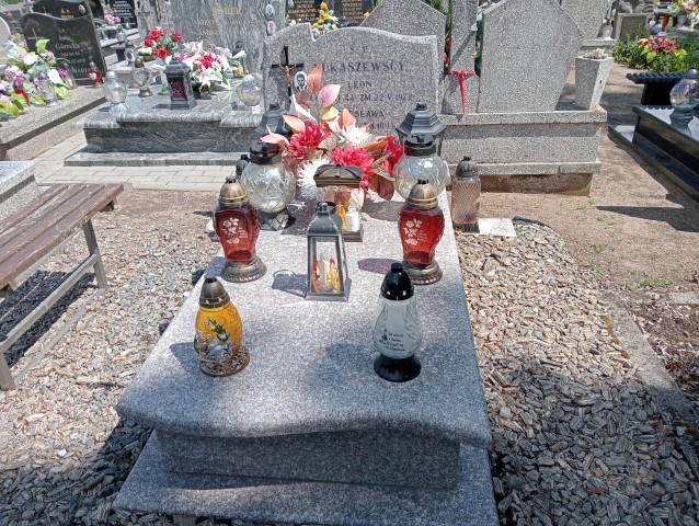 Grób Czesława Łukaszewska