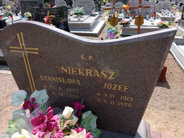 Stanisława Niekrasz 1925 Pasym - Grobonet - Wyszukiwarka osób pochowanych