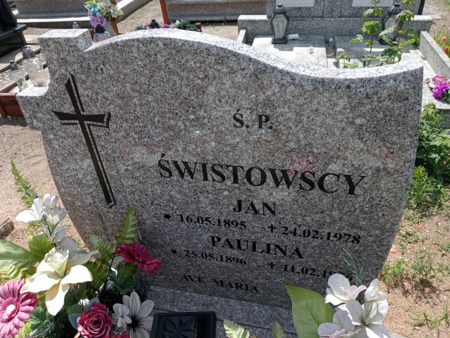 Paulina Świstowska 1896 Pasym - Grobonet - Wyszukiwarka osób pochowanych