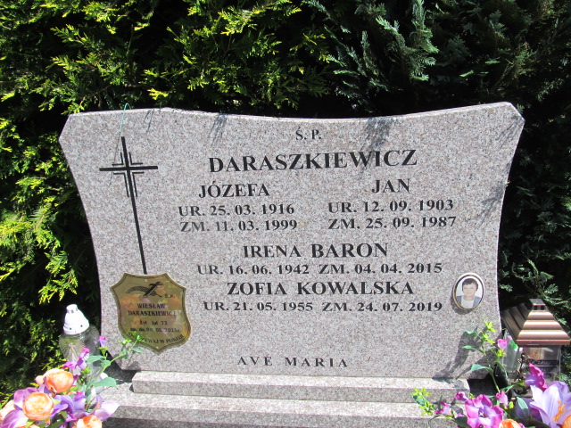 Irena Baron 1942 Pasym - Grobonet - Wyszukiwarka osób pochowanych