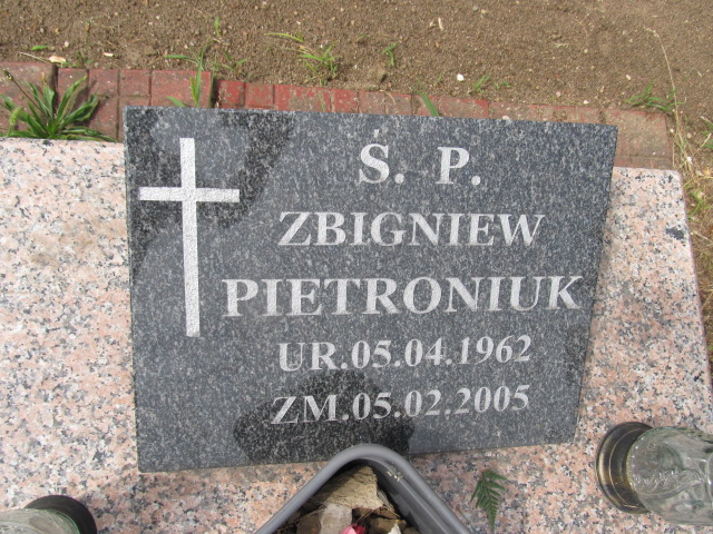 Zbigniew Pietroniuk 1962 Pasym - Grobonet - Wyszukiwarka osób pochowanych