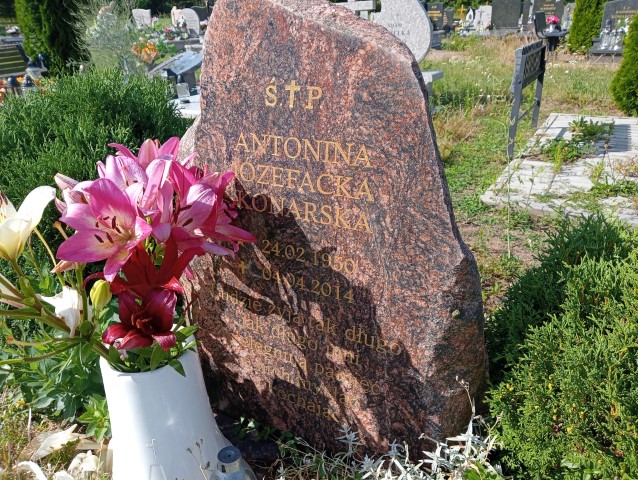 Antonina Józefacka Konarska 1950 Pasym - Grobonet - Wyszukiwarka osób pochowanych